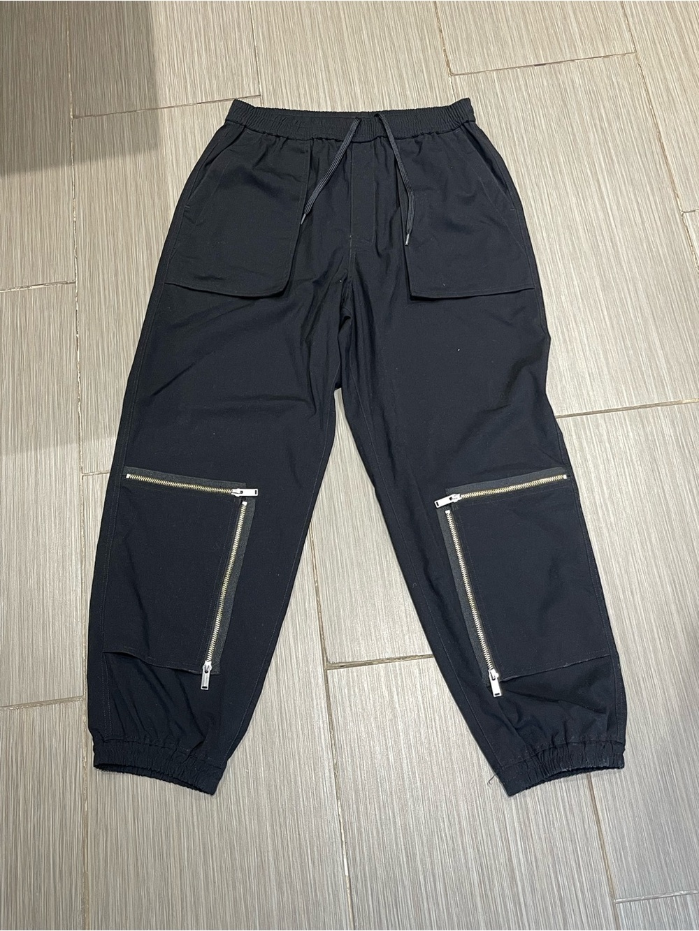 GU Undercover Black Cargo Zipper Pants
